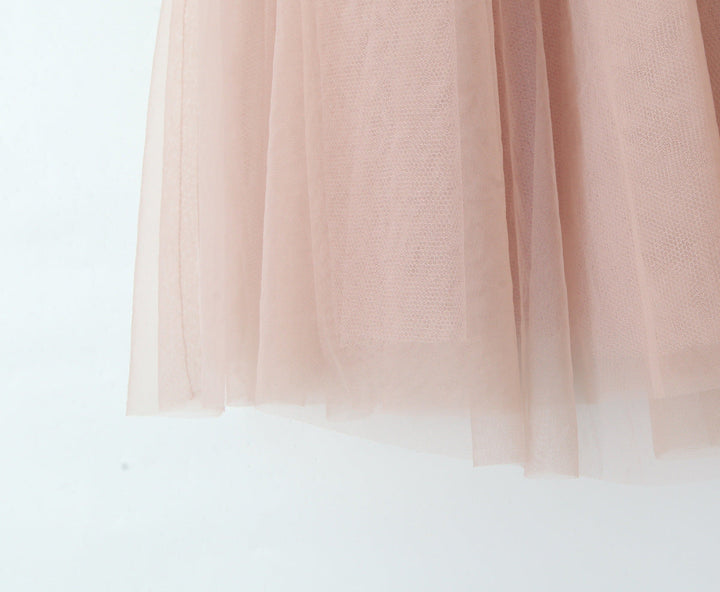 Ballerina mini dress with tulle design in A-line cut - Alicia