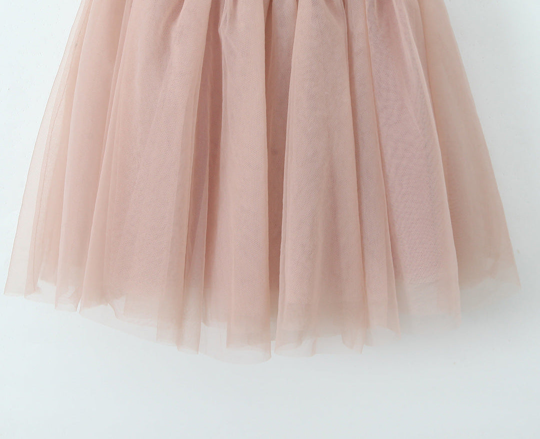 Ballerina mini dress with tulle design in A-line cut - Alicia