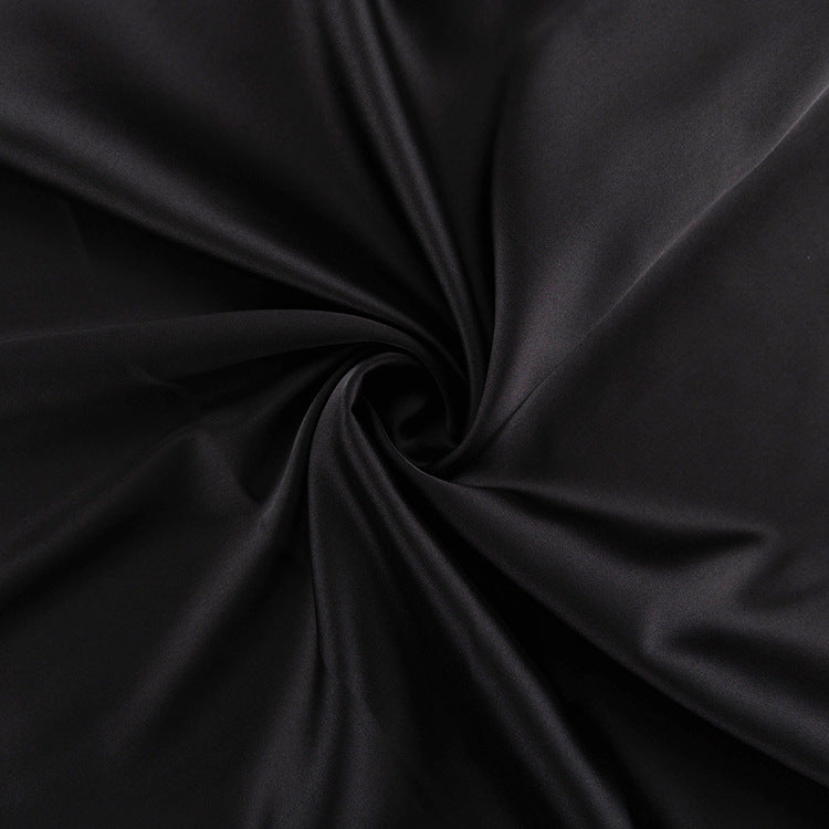 Satin maxi dress with back tie for waist fitting - Odel