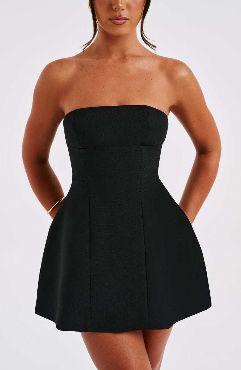 A-Line Strapless Mini Dress - Lola
