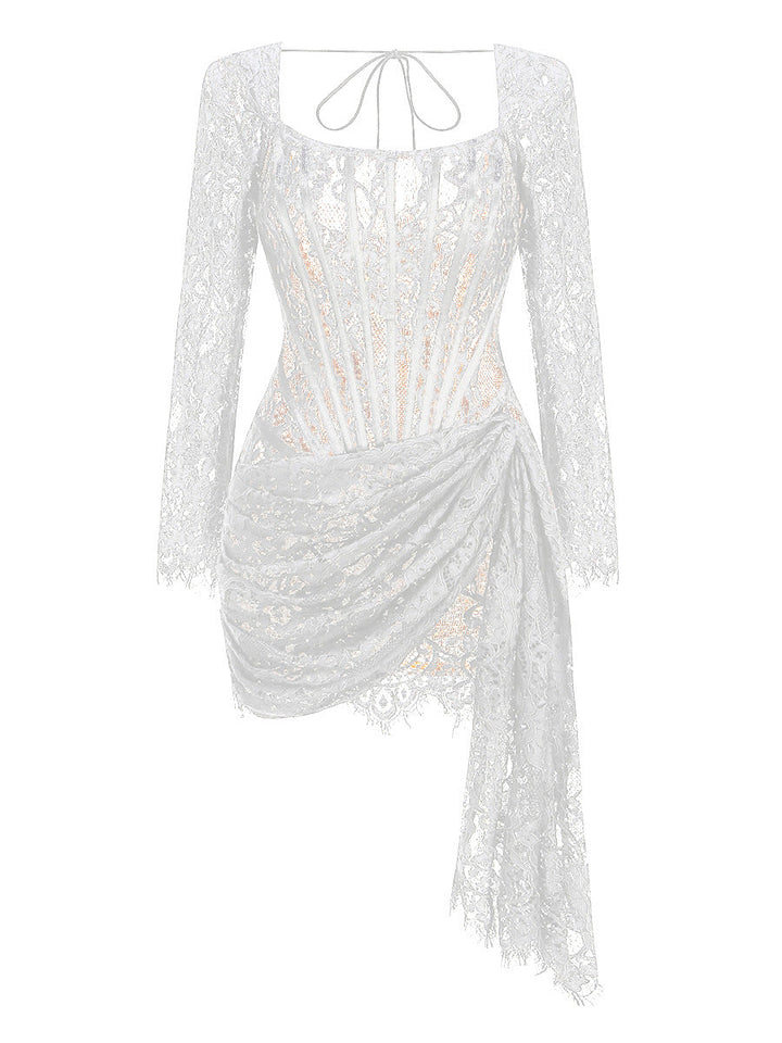 Strapless Lace Mini Dress - Orina