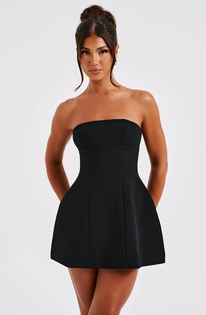 A-Line Strapless Mini Dress - Lola