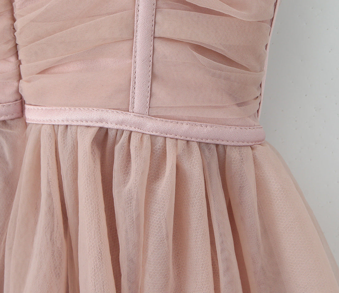 Ballerina mini dress with tulle design in A-line cut - Alicia