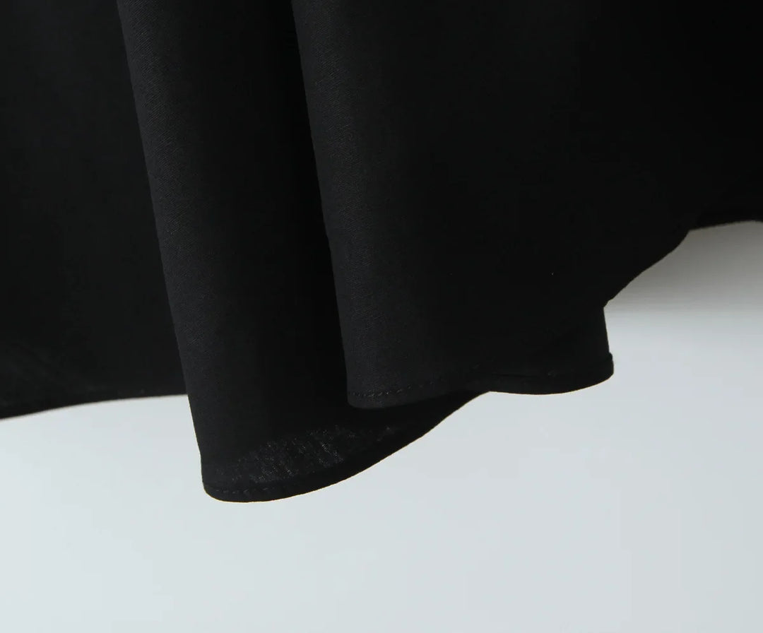 Midi A-line Dress with Neck Tie and Open Back - Makenna