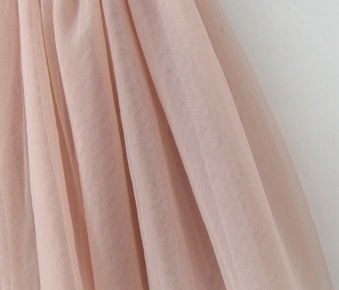 Ballerina mini dress with tulle design in A-line cut - Alicia