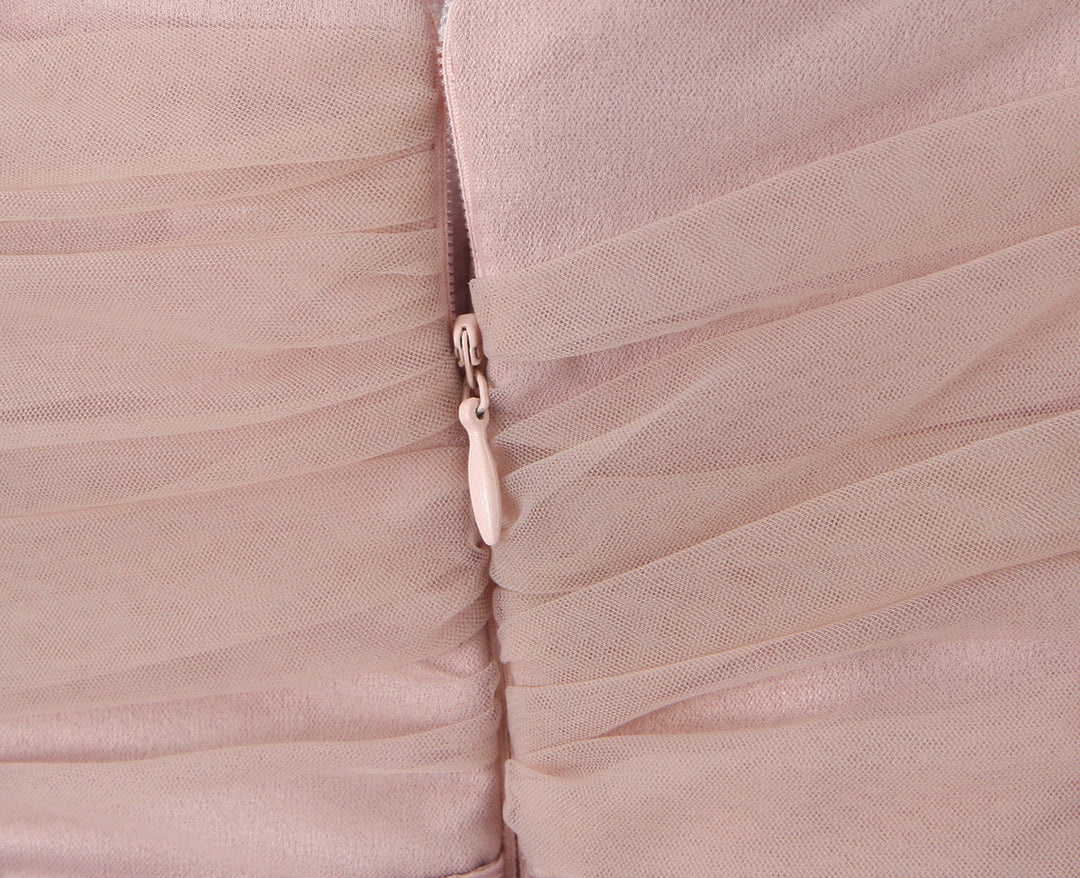 Ballerina mini dress with tulle design in A-line cut - Alicia