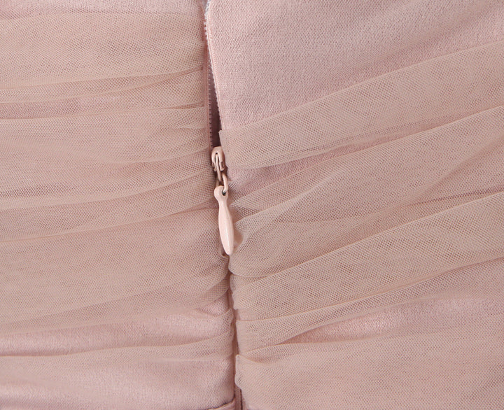 Ballerina mini dress with tulle design in A-line cut - Alicia