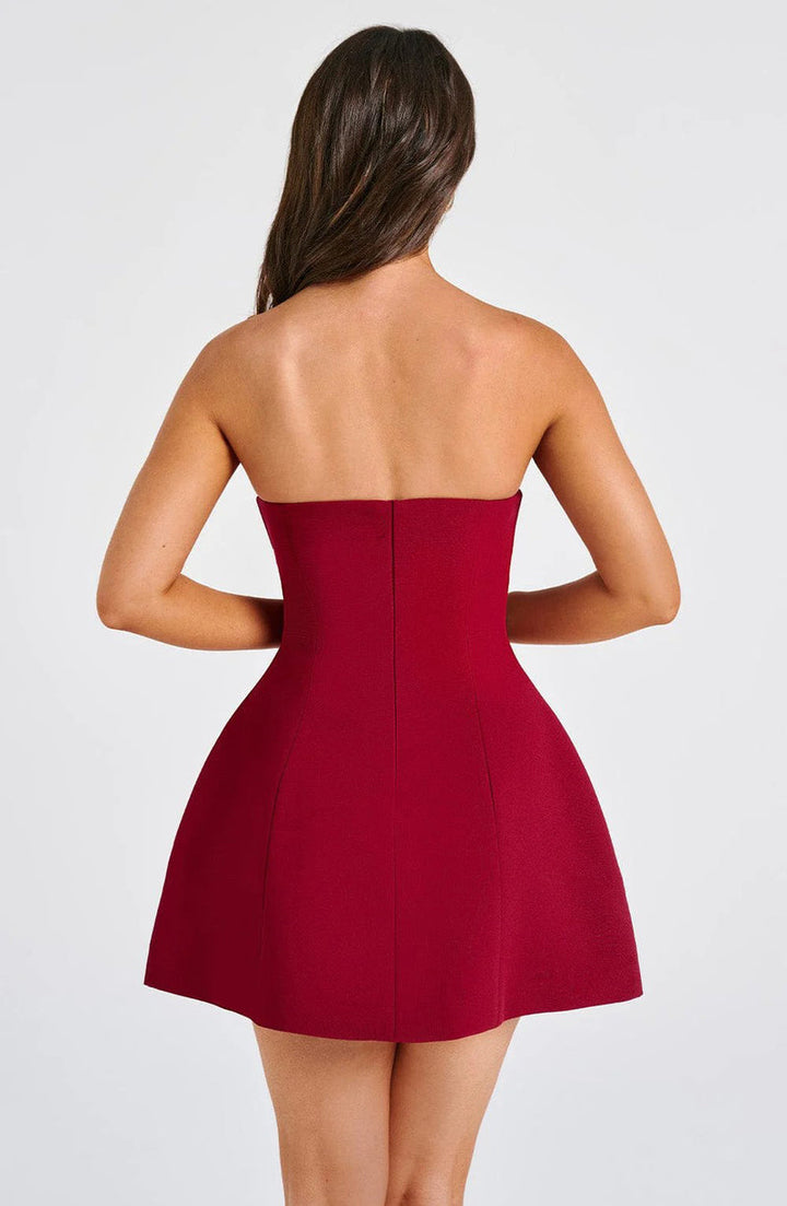 A-Line Strapless Mini Dress - Lola