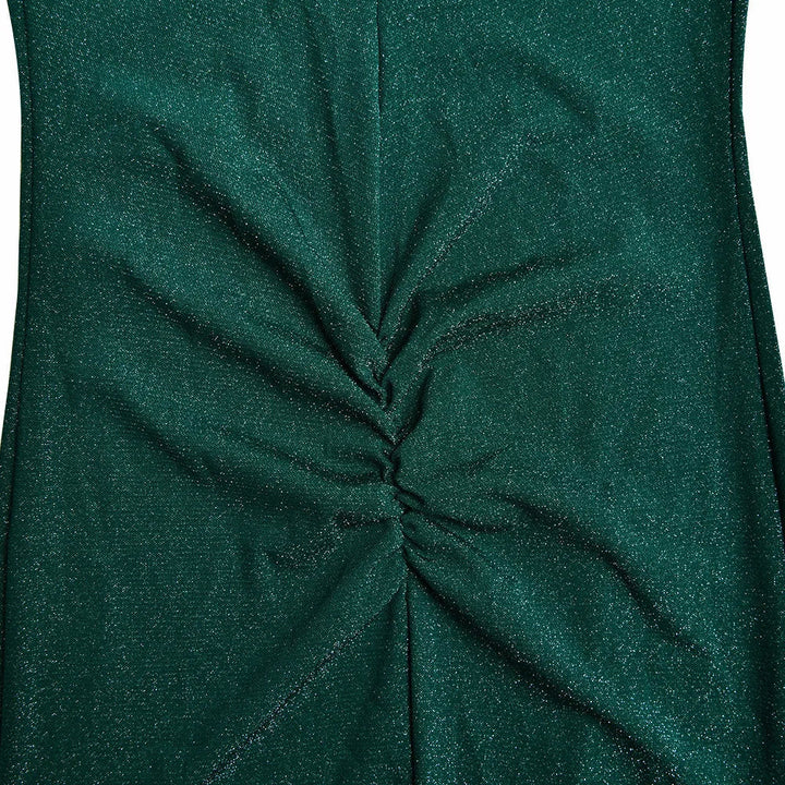 Fitted Midi Sequin Dress with Open Back - Rosemary