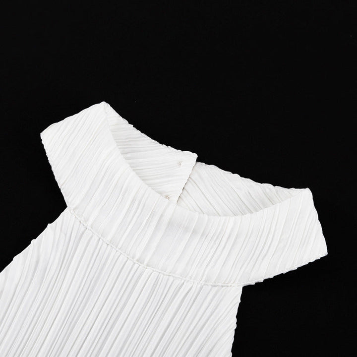Two-Piece Crepe Suit with Long Pants and Shirt - Milan