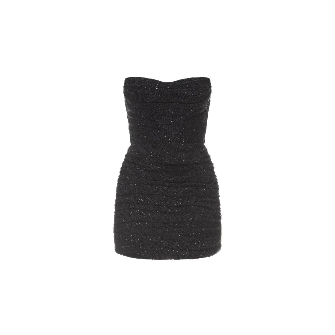 Strapless Mini Dress with Sequin Design - XENIA