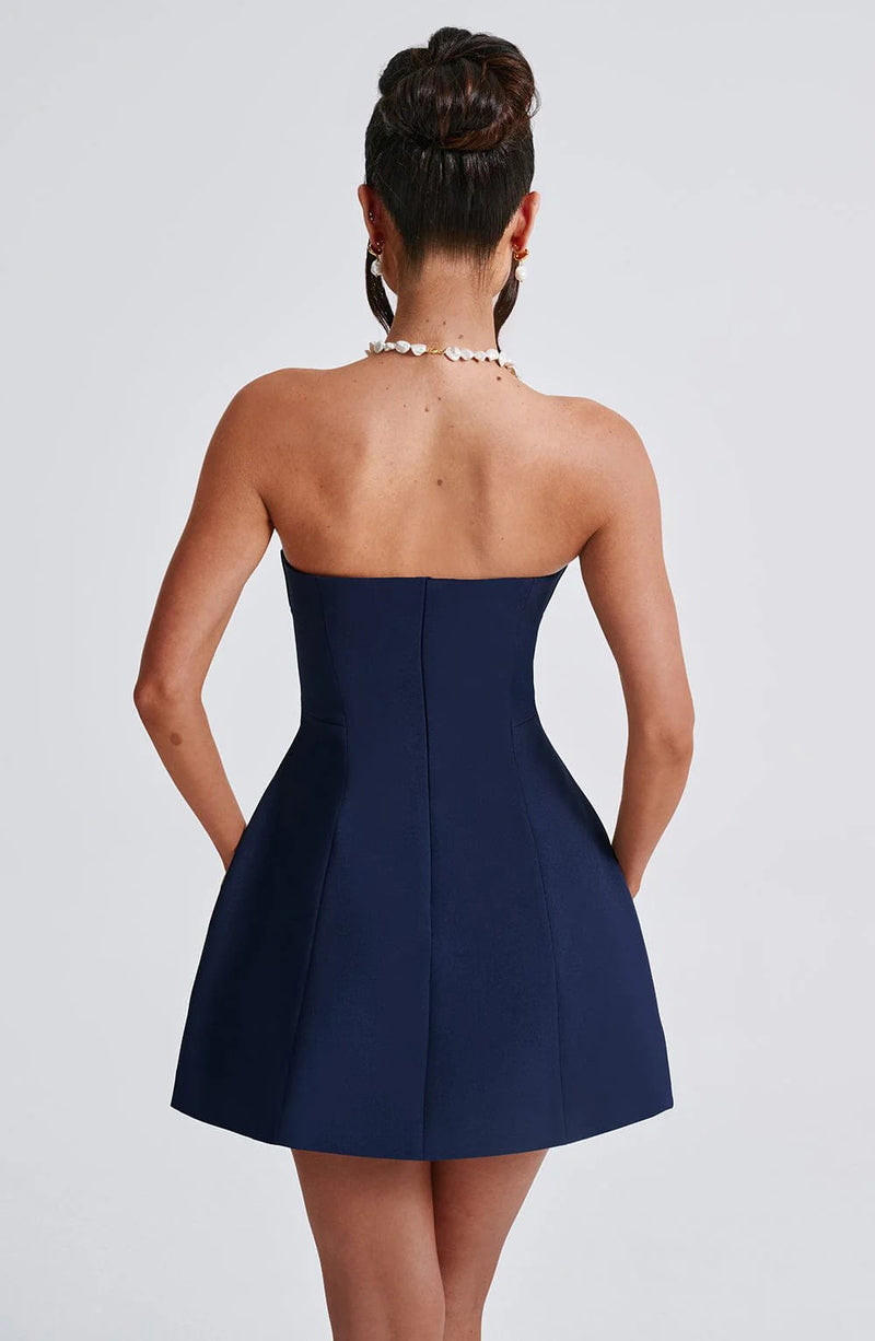 A-Line Strapless Mini Dress - Lola