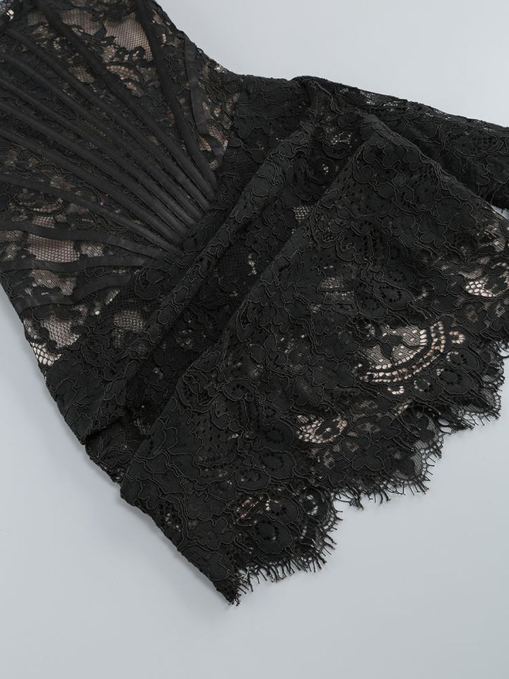 Strapless Lace Mini Dress - Orina