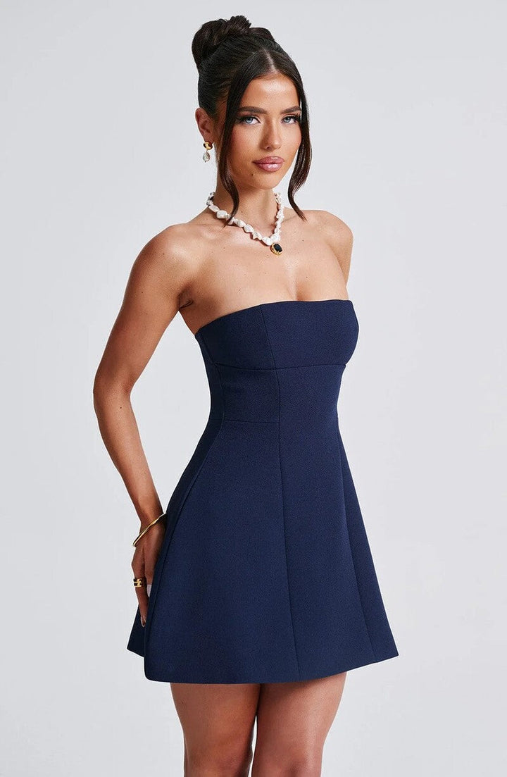 A-Line Strapless Mini Dress - Lola