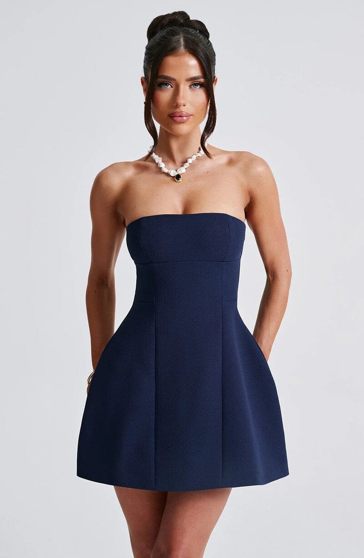 A-Line Strapless Mini Dress - Lola