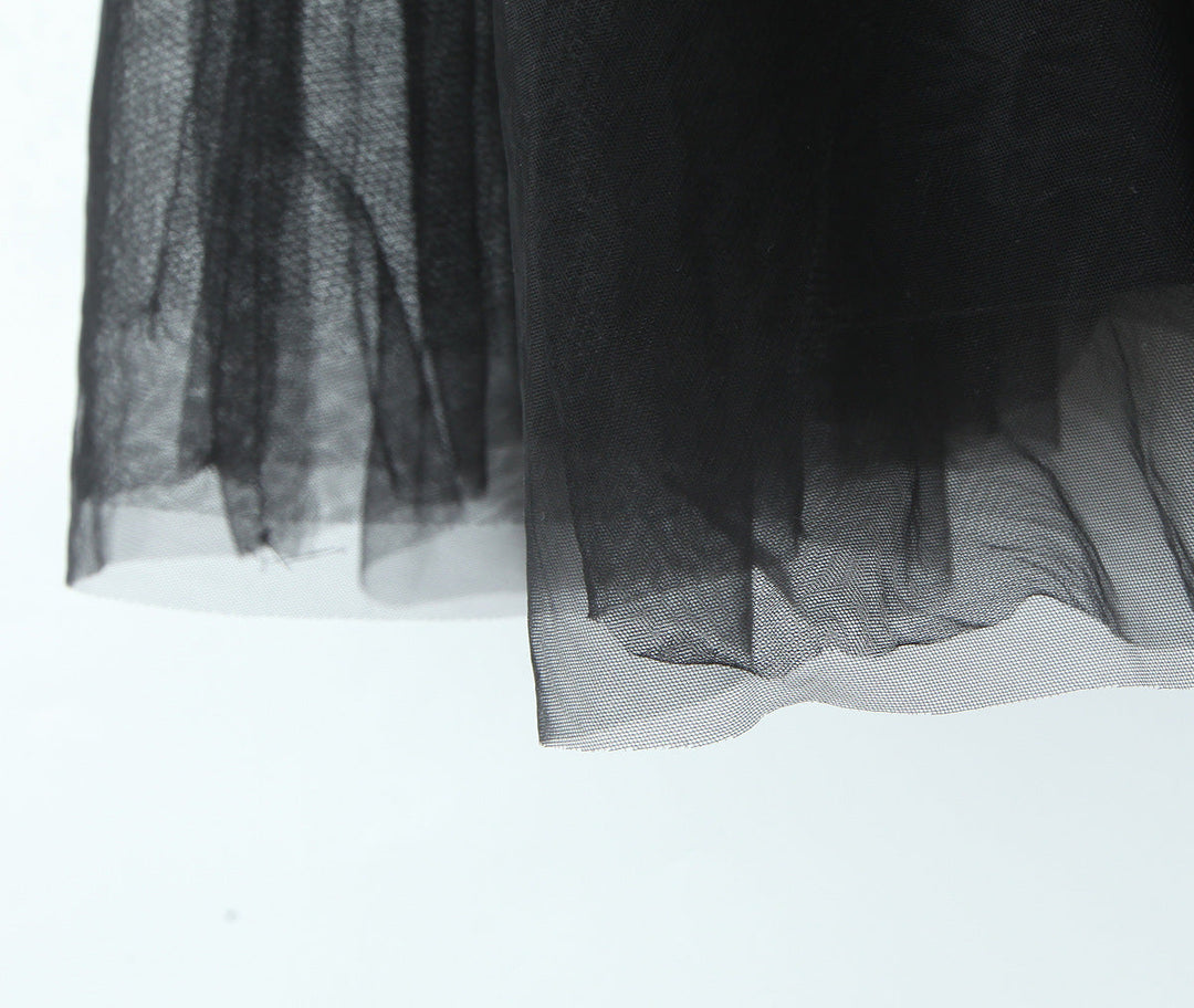 Ballerina mini dress with tulle design in A-line cut - Alicia