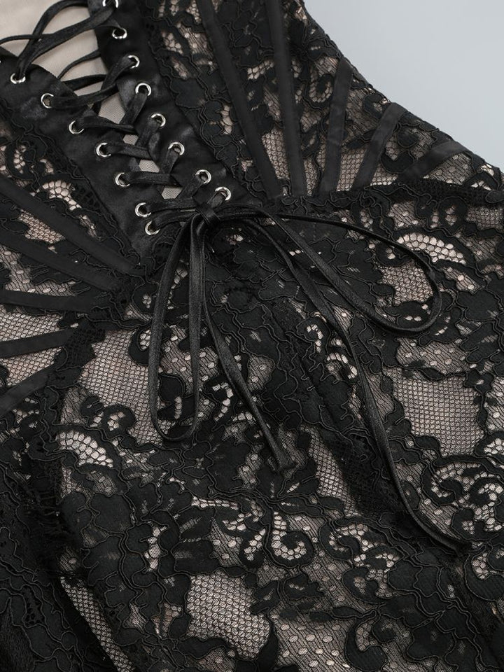 Strapless Lace Mini Dress - Orina