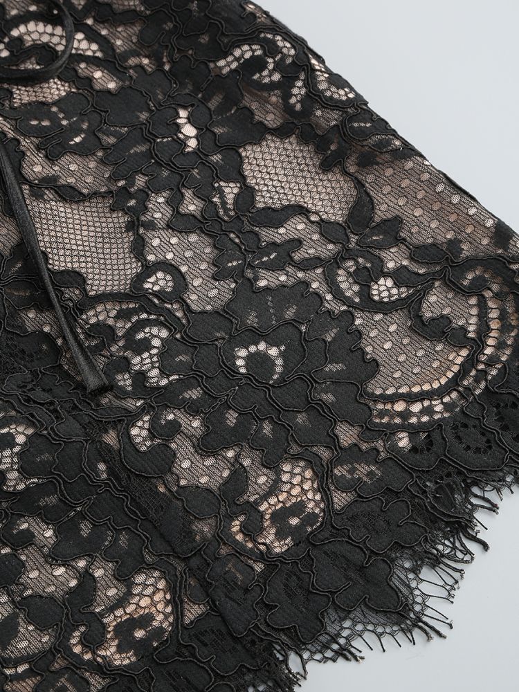 Strapless Lace Mini Dress - Orina