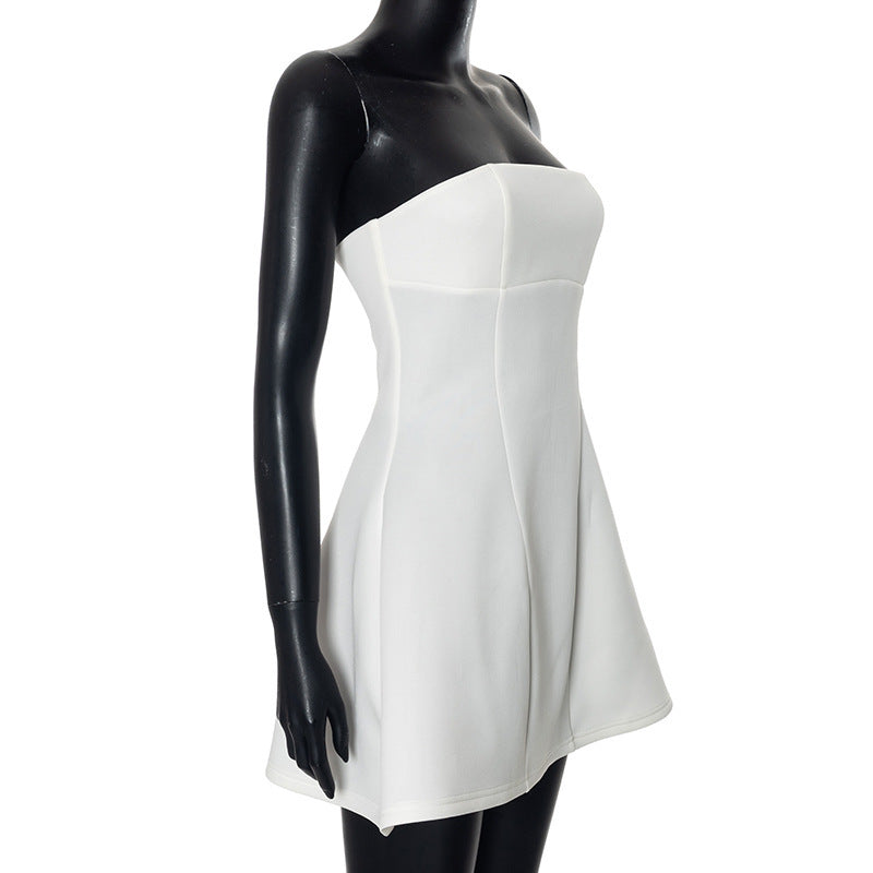 A-Line Strapless Mini Dress - Lola