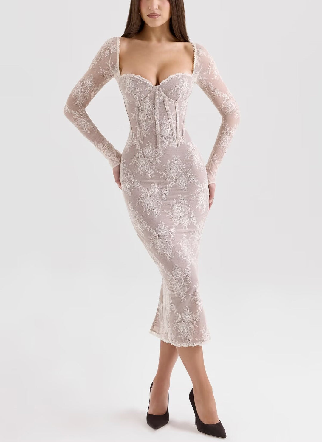 Midi Lace Dress - Elizabeth