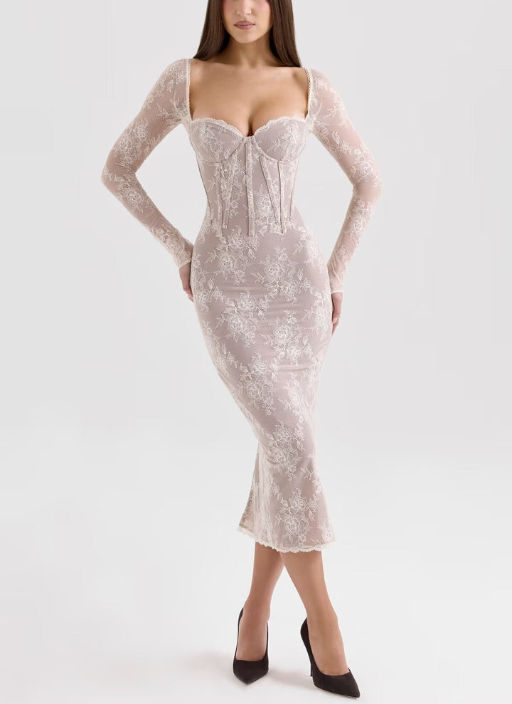 Midi Lace Dress - Elizabeth