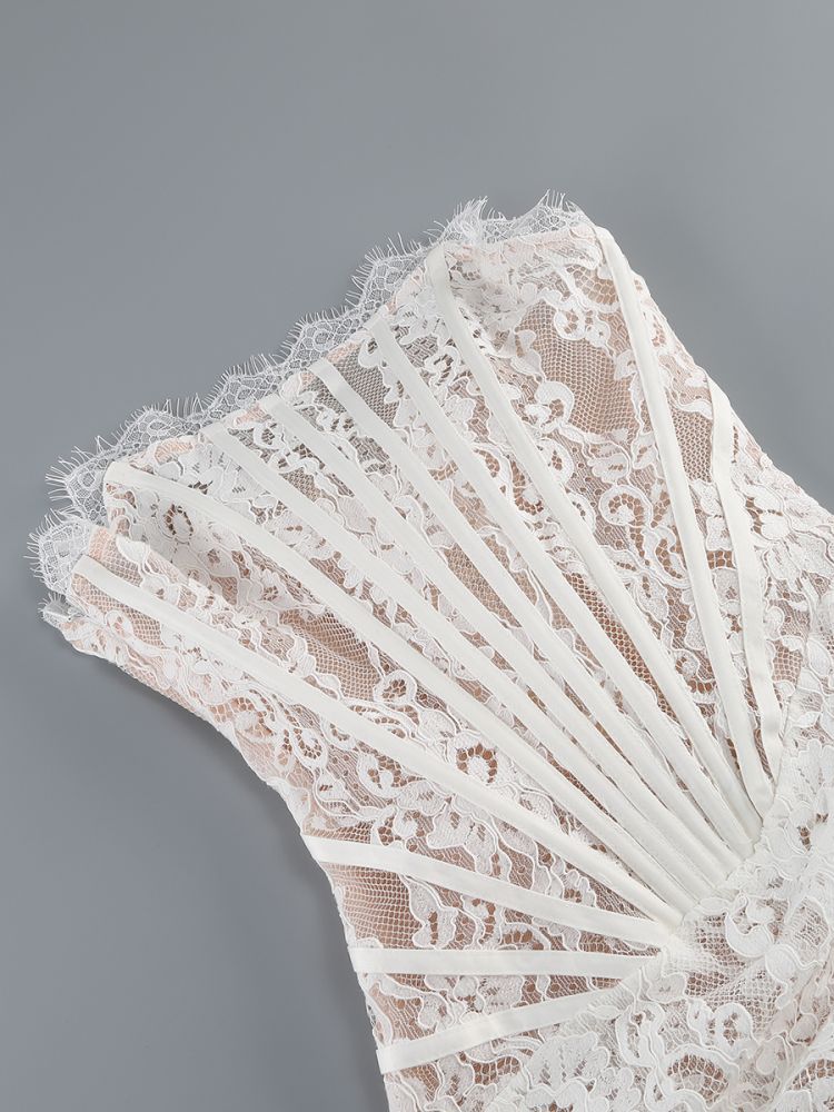 Strapless Lace Mini Dress - Orina