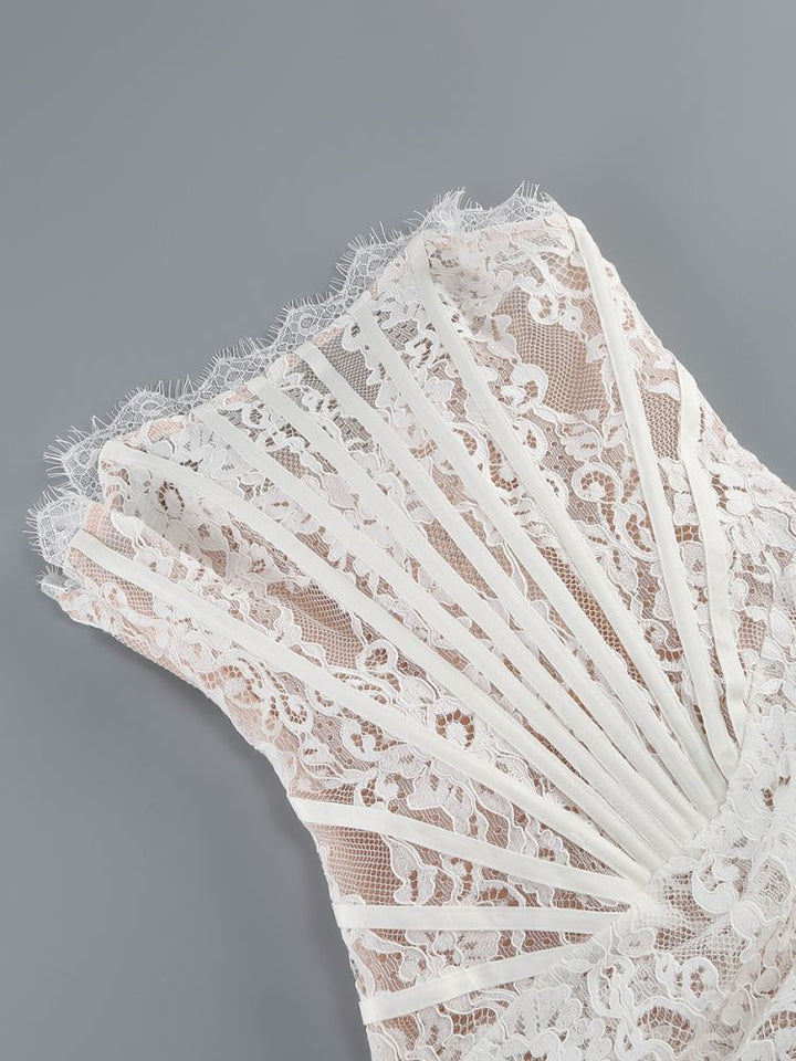 Strapless Lace Mini Dress - Orina