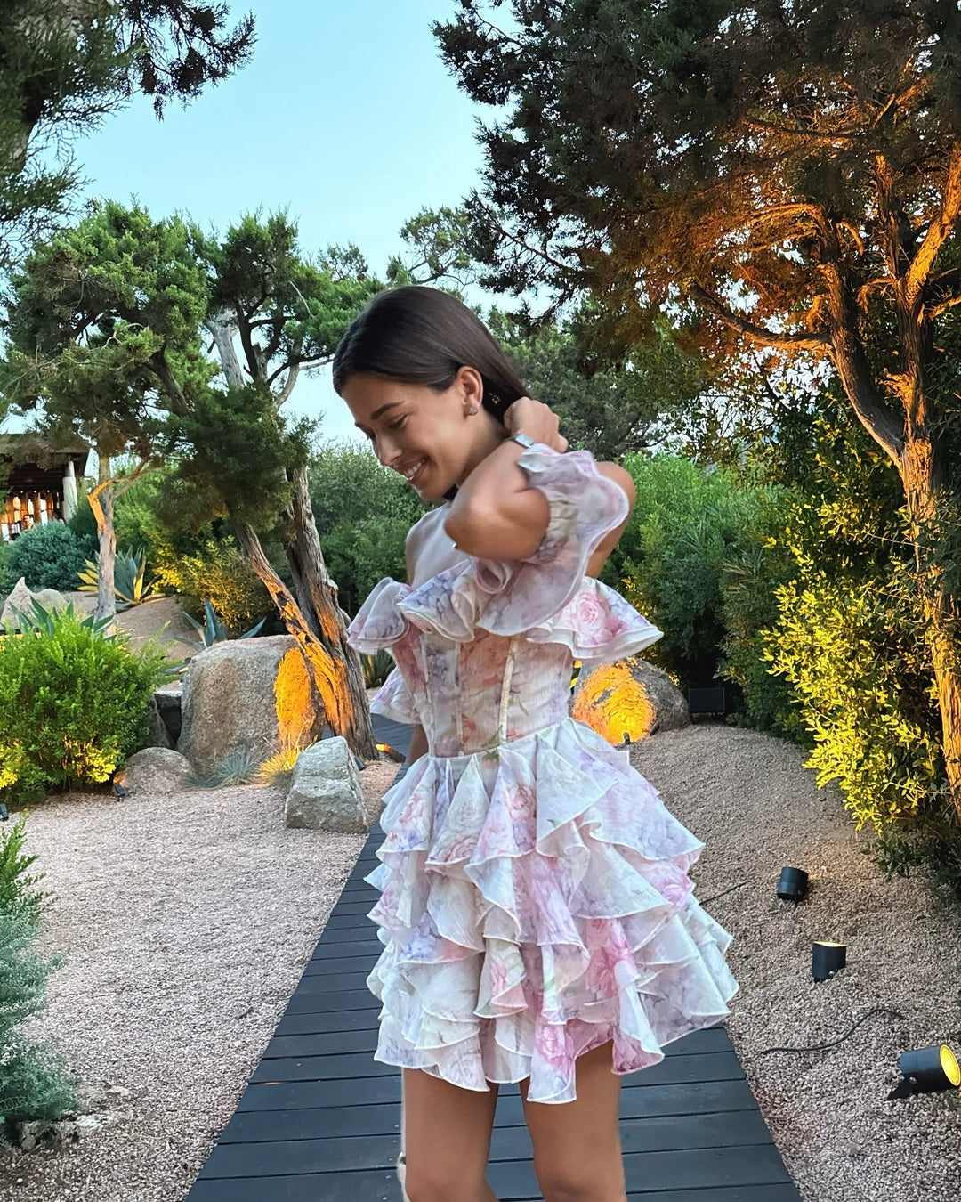Floral Off-Shoulder Ruffled Mini Dress - Lisa