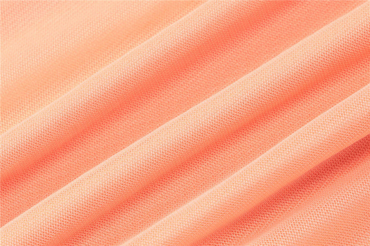 Fitted Mini Dress with Pleats and Chiffon Train Detail - Melania