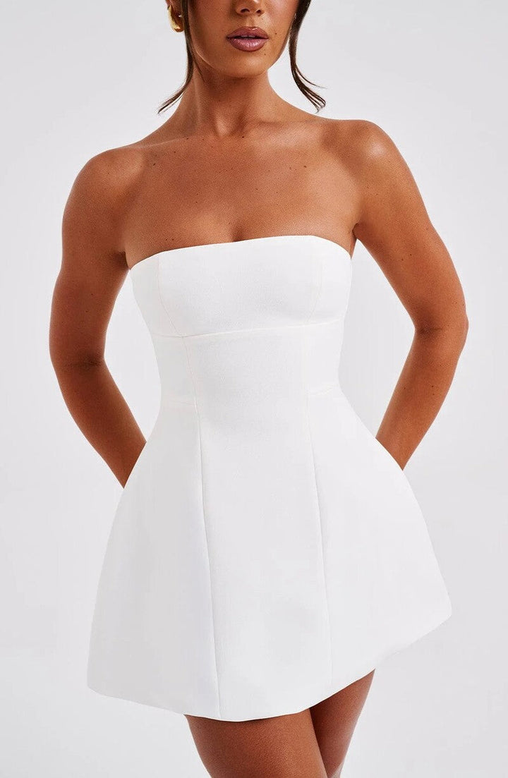 A-Line Strapless Mini Dress - Lola