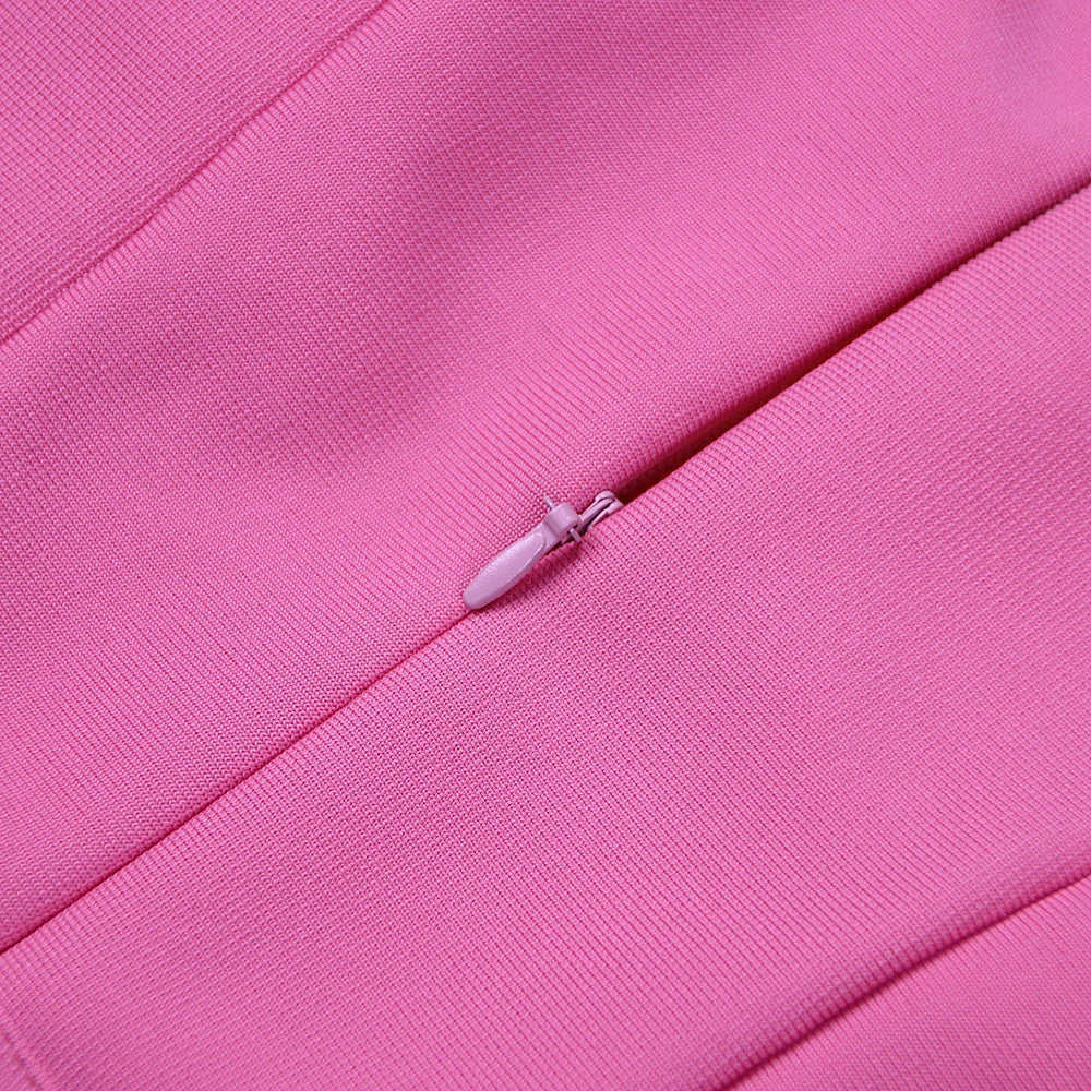Tailored Mini Dress with Elegant Feather Sleeve Detail - Maggie