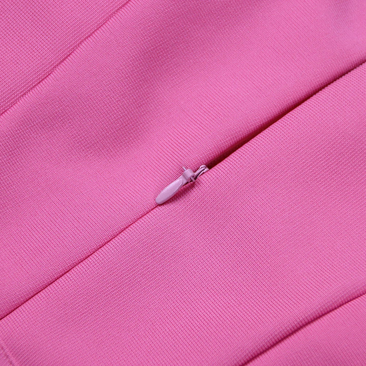 Tailored Mini Dress with Elegant Feather Sleeve Detail - Maggie