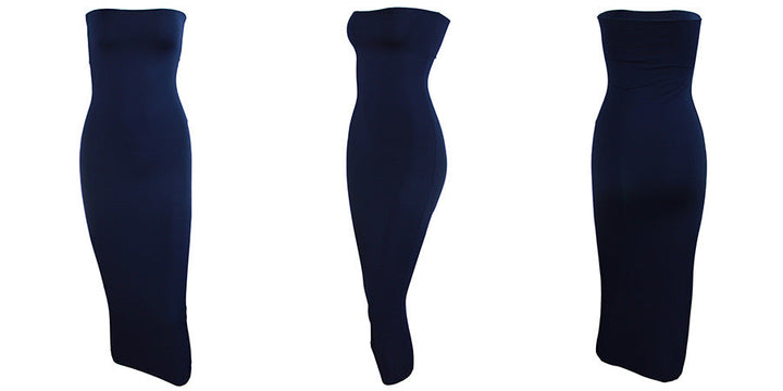 Fitted Strapless Midi Dress in Shaping Fabric - Or Li