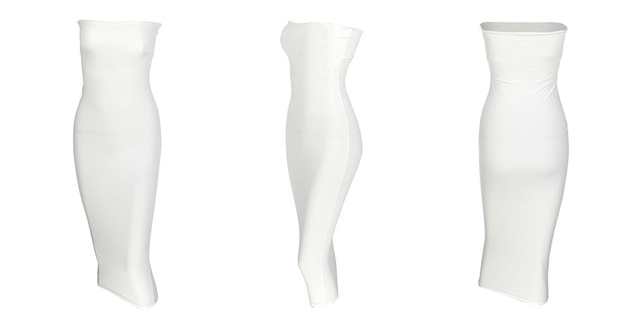 Fitted Strapless Midi Dress in Shaping Fabric - Or Li
