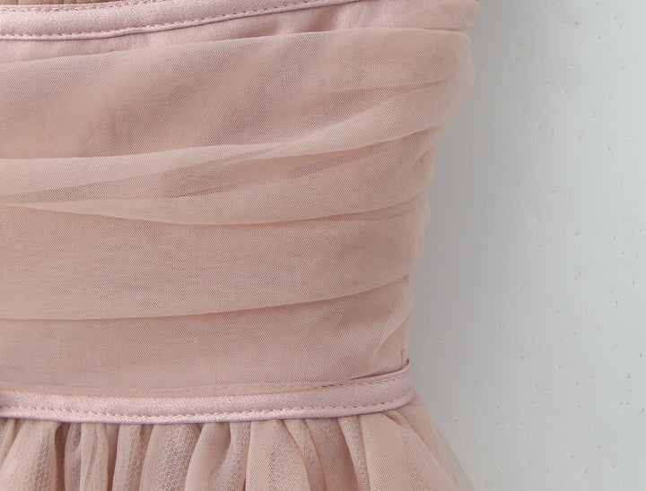 Ballerina mini dress with tulle design in A-line cut - Alicia