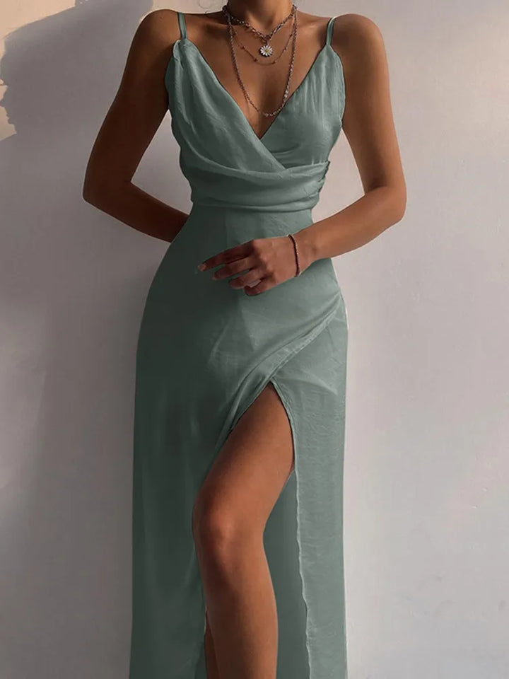 Maxi Dress with Deep Slit - Orian