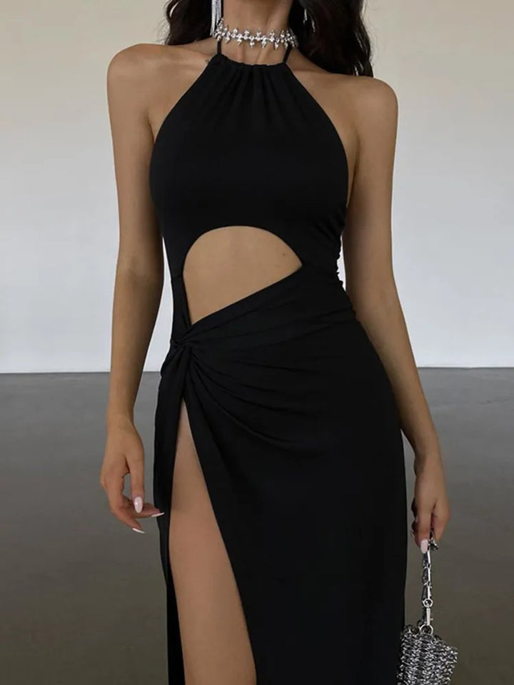 Maxi Dress with Deep Slit - Laila