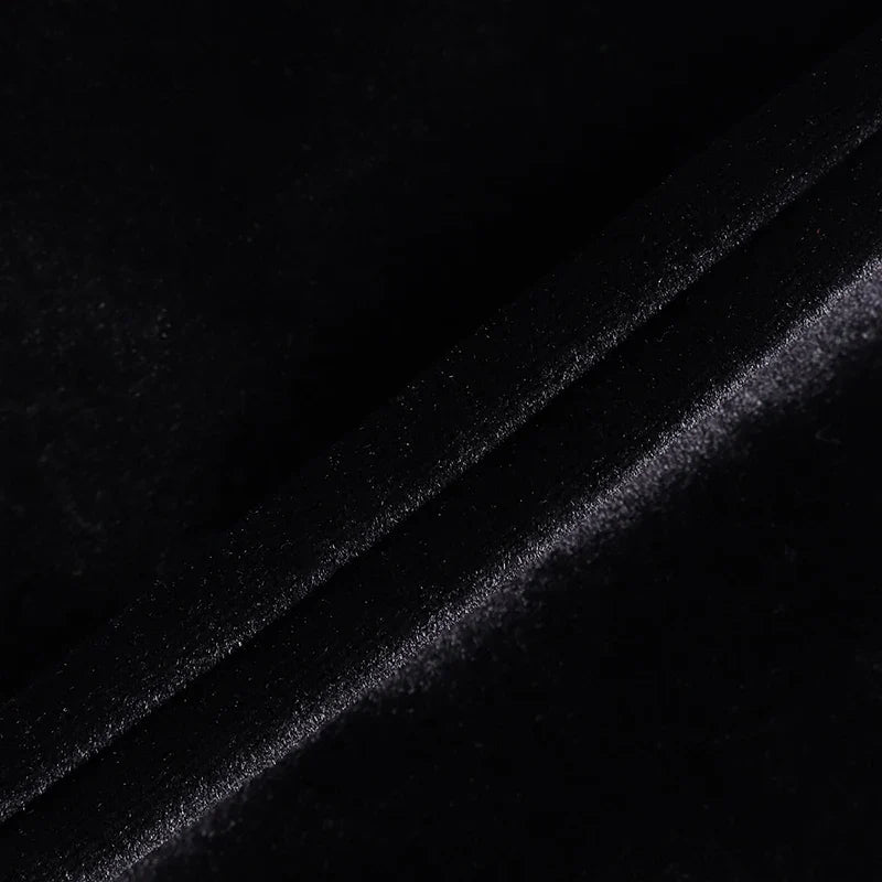 Midi velvet dress with chiffon sequin detail - Irene