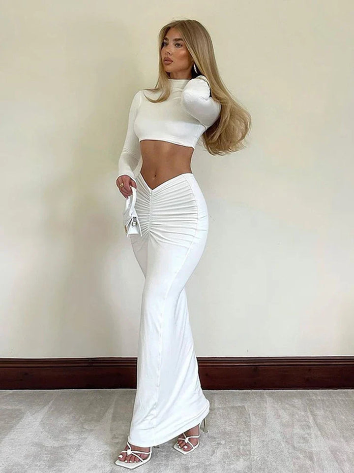 Two-piece set maxi skirt and blouse - Yawa