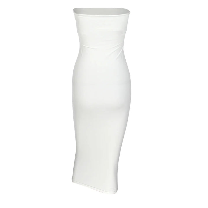 Fitted Strapless Midi Dress in Shaping Fabric - Or Li