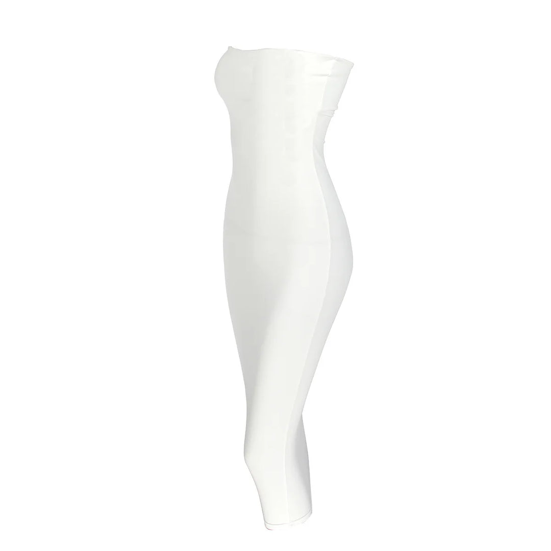 Fitted Strapless Midi Dress in Shaping Fabric - Or Li