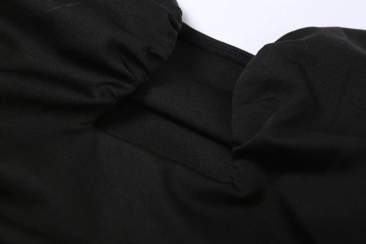 Fitted Mini Dress with Ruching and Special Design - Nala