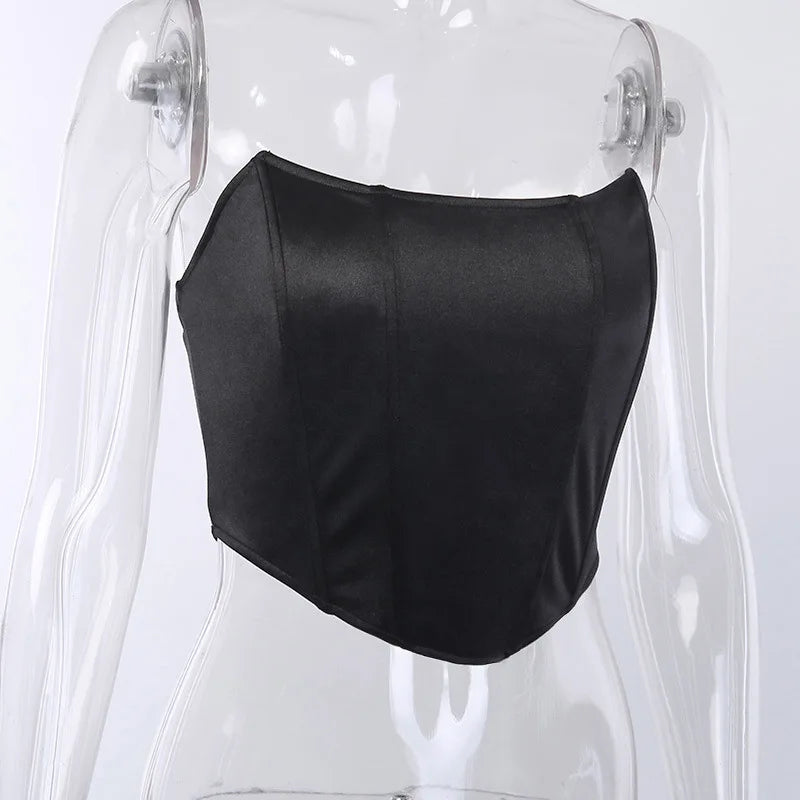 Velvet Strapless Top - Allen