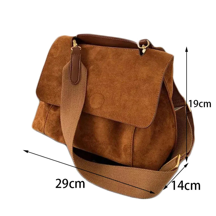 תיק זמש בעיצוב רטרו