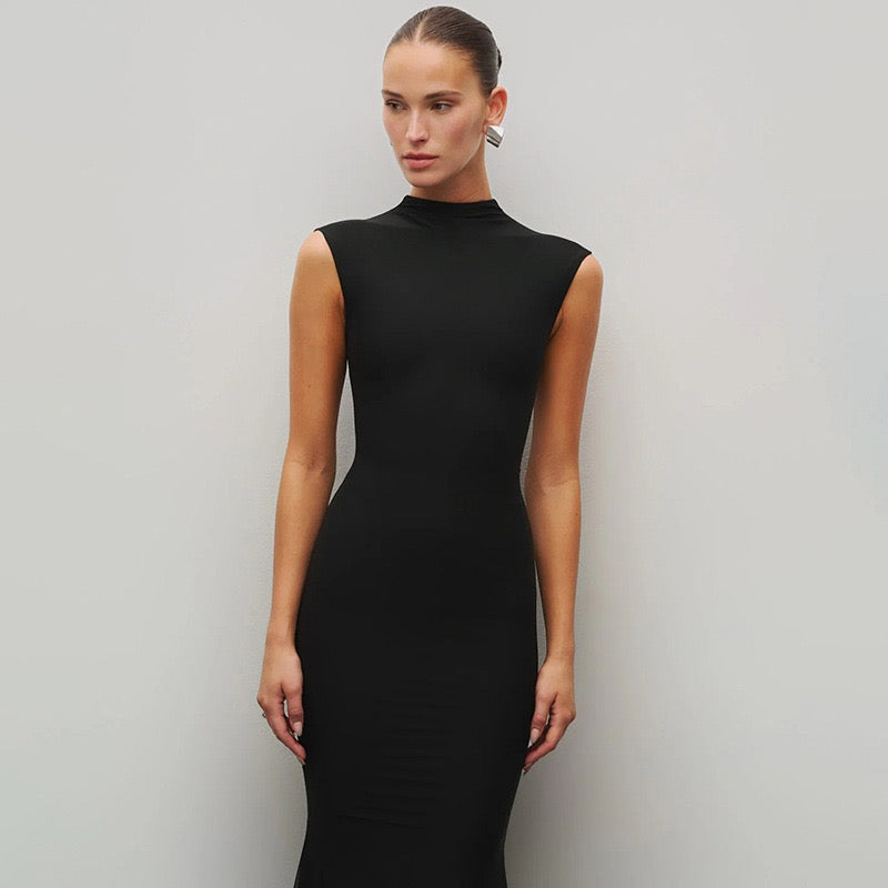 Maxi Dress with Ruching Design - Liran