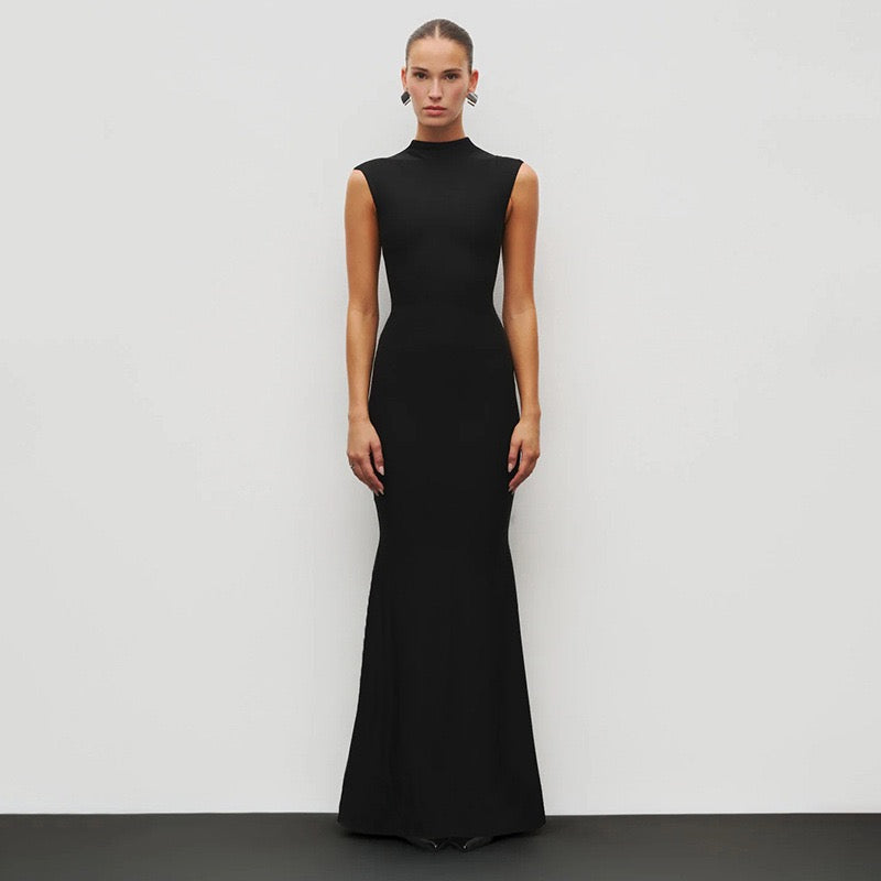 Maxi Dress with Ruching Design - Liran