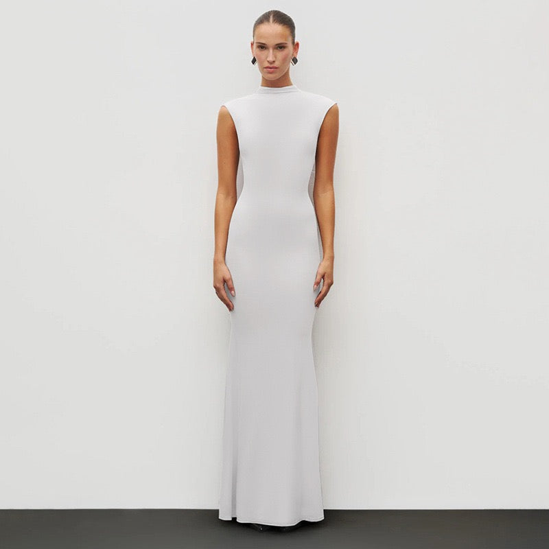 Maxi Dress with Ruching Design - Liran