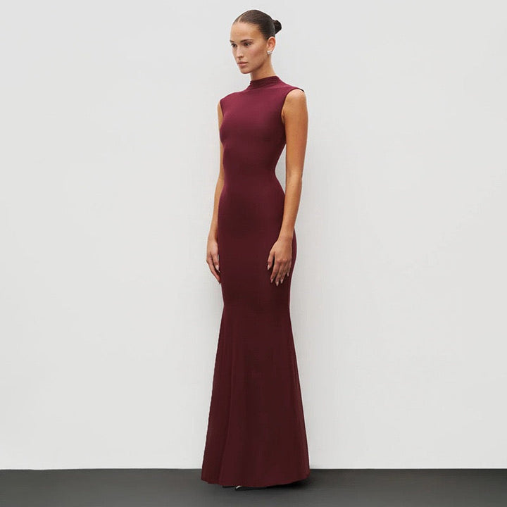 Maxi Dress with Ruching Design - Liran