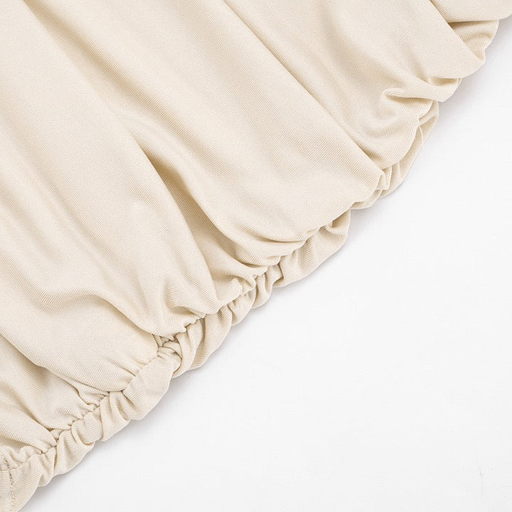 Mini Dress with Pleats and Open Back Design - SHIRI