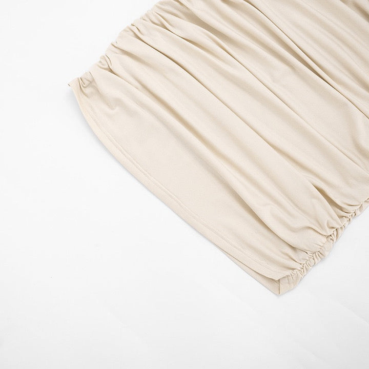 Mini Dress with Pleats and Open Back Design - SHIRI